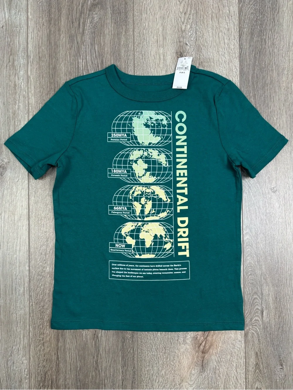 GAP Continental Drift Tee Shirt Small 6/7 NWT